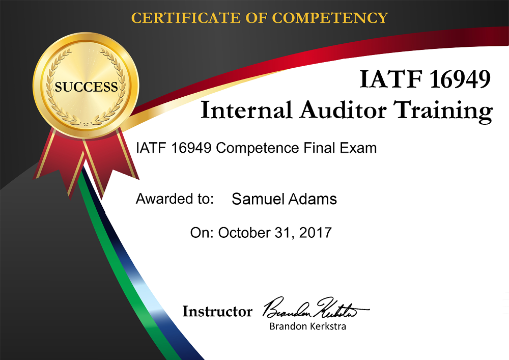 iso 13485 internal auditor training online